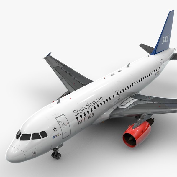 AirbusA319-100SCANDINAVIAN AirlinesL1450 3D model