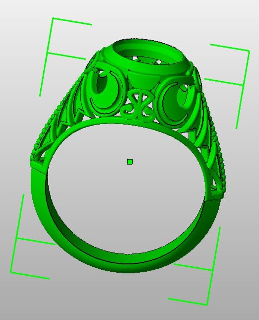3d Model Filigree Dress Ring