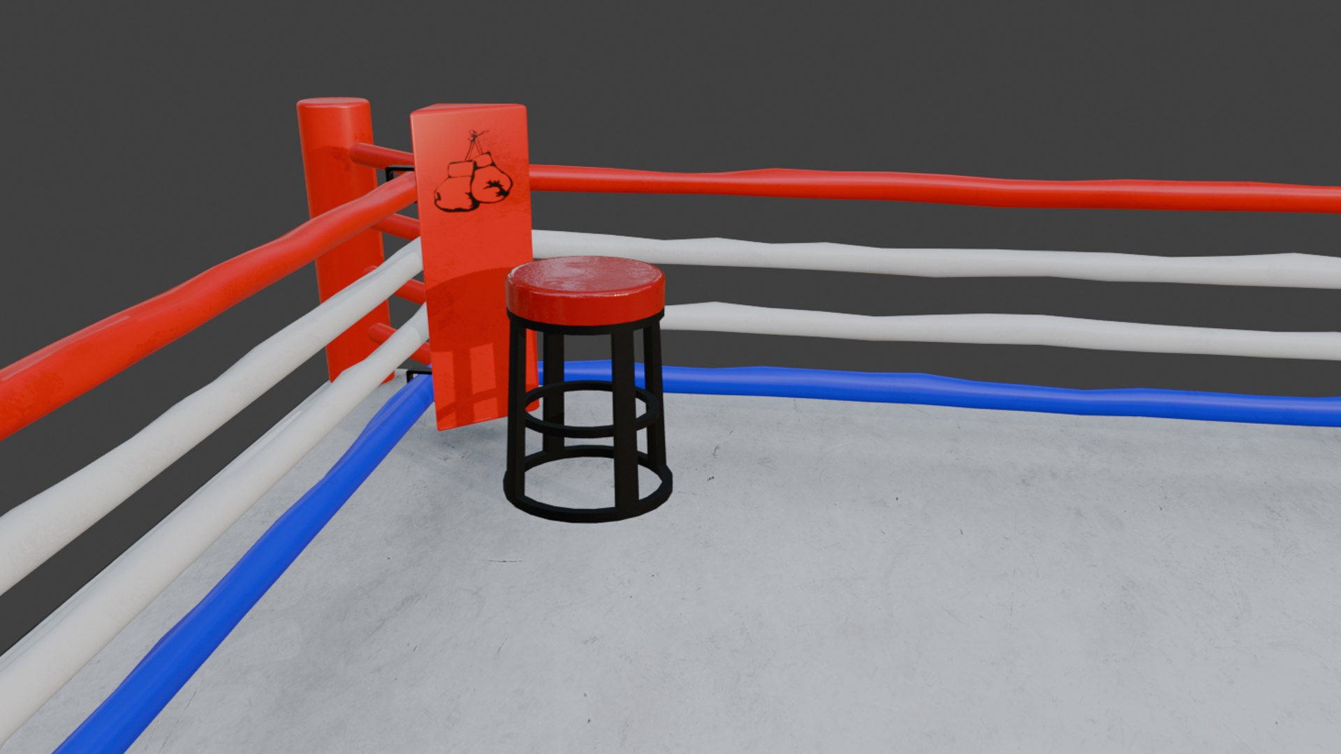 Boxing Ring Asset 3D Model - TurboSquid 2352923
