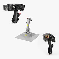 Helicopter Flight Control Sticks Collection