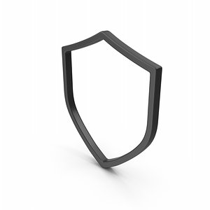 3D Shield Symbol model