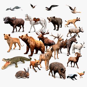 ULTIMATE ANIMAL MEGA BUNDLE - 100 Animals 3D model