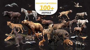 ULTIMATE ANIMAL MEGA BUNDLE - 100 Animals 3D model