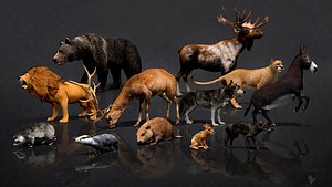 ULTIMATE ANIMAL MEGA BUNDLE - 100 Animals 3D model