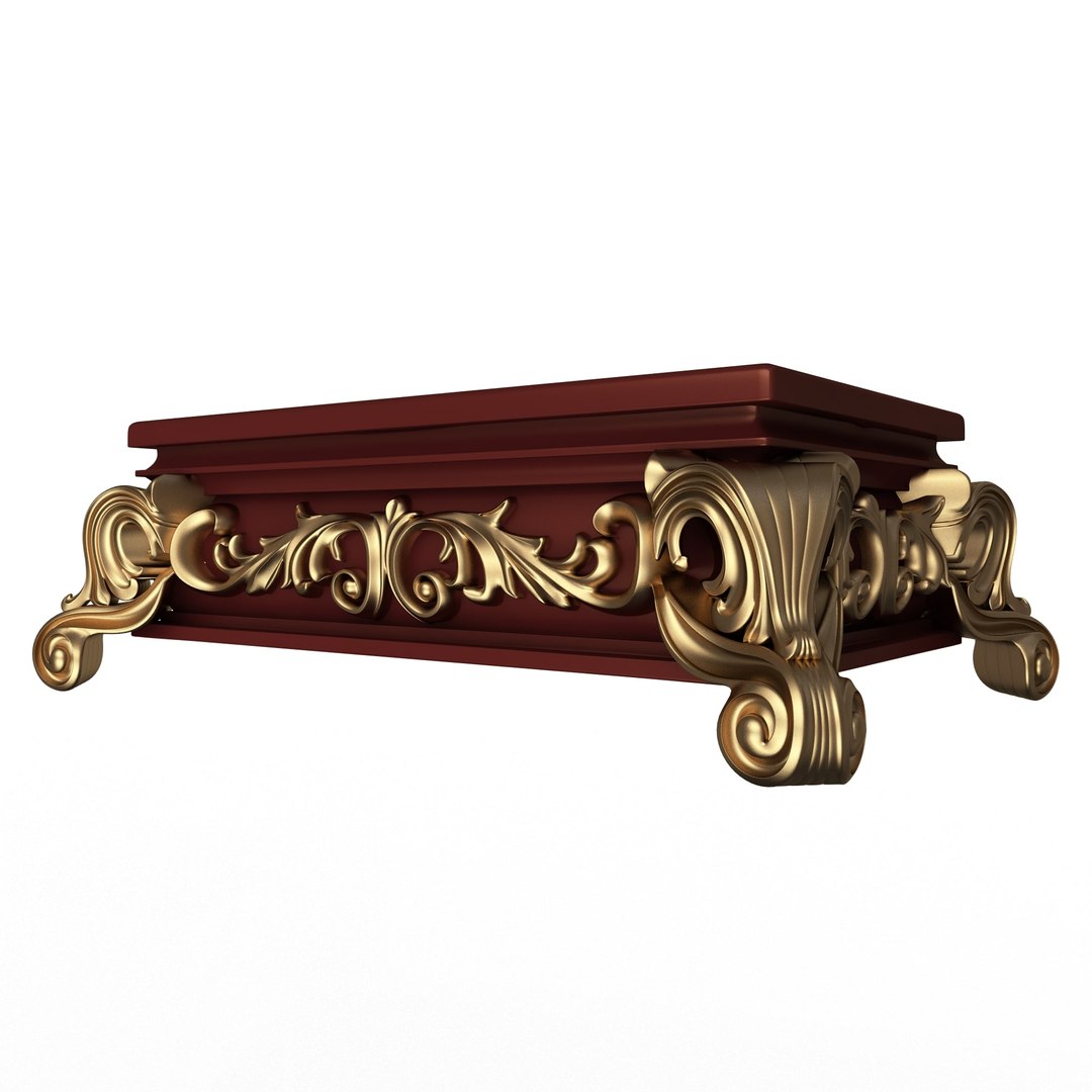 Casket Carved 014 Red 3D Model - TurboSquid 2207995