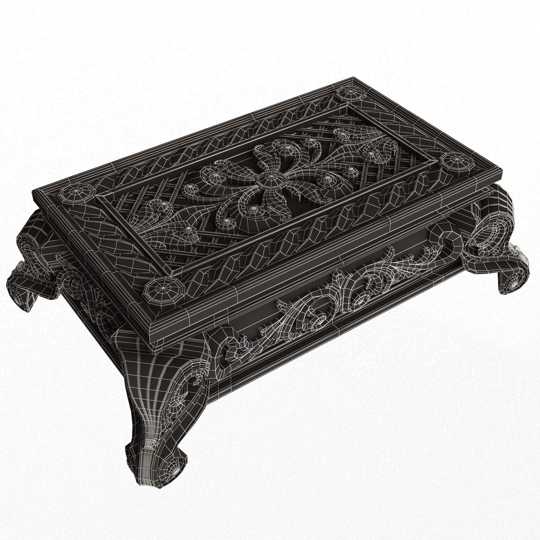 Casket Carved 014 Red 3D Model - TurboSquid 2207995