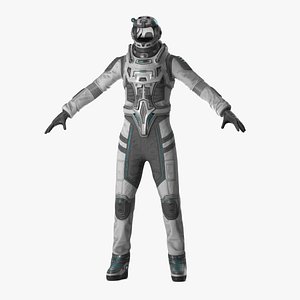 3D model Sci-Fi Spacesuit Empty
