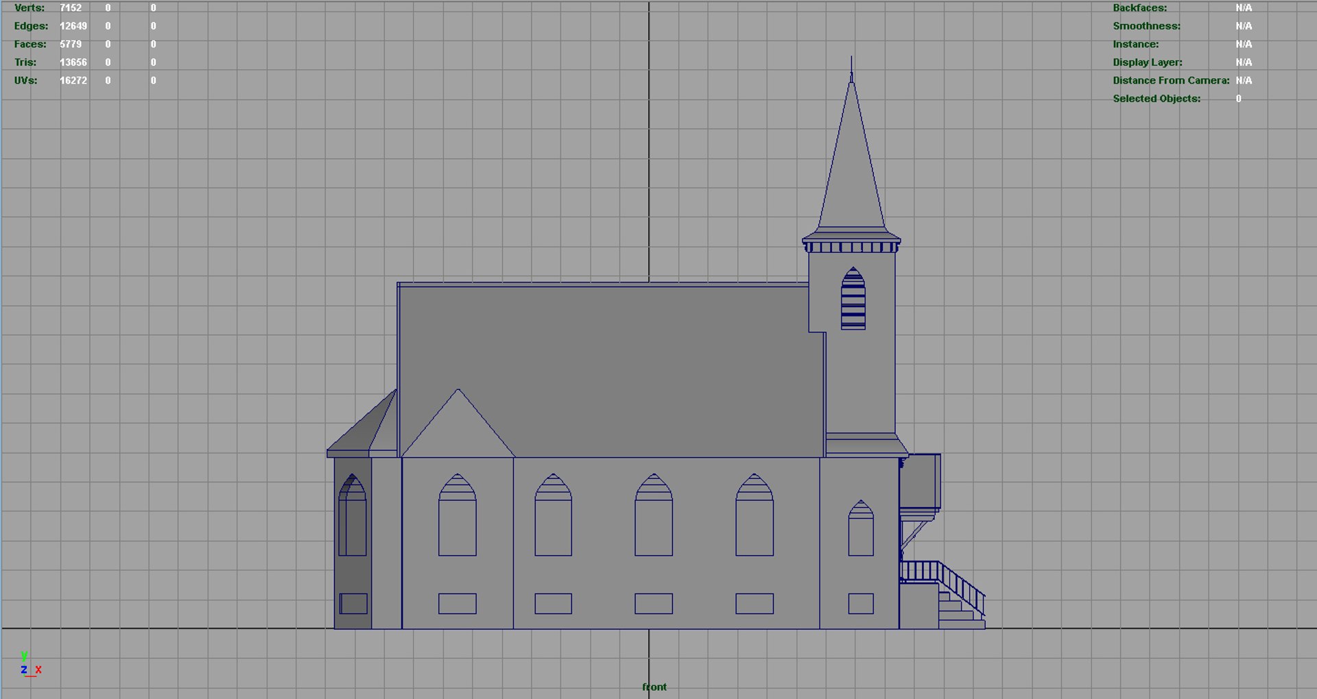American Church Model - TurboSquid 1329433