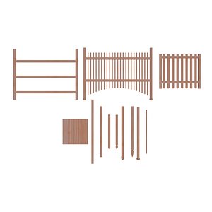 Wood Asset Pack Bundle 3D model