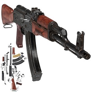 AKM Automatic Rifle 3D model