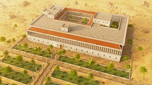 Herod first palace Jericho Environment 3D