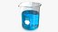 Measuring Beaker Blue Liquid 250ml