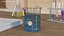 Measuring Beaker Blue Liquid 250ml