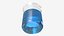 Measuring Beaker Blue Liquid 250ml