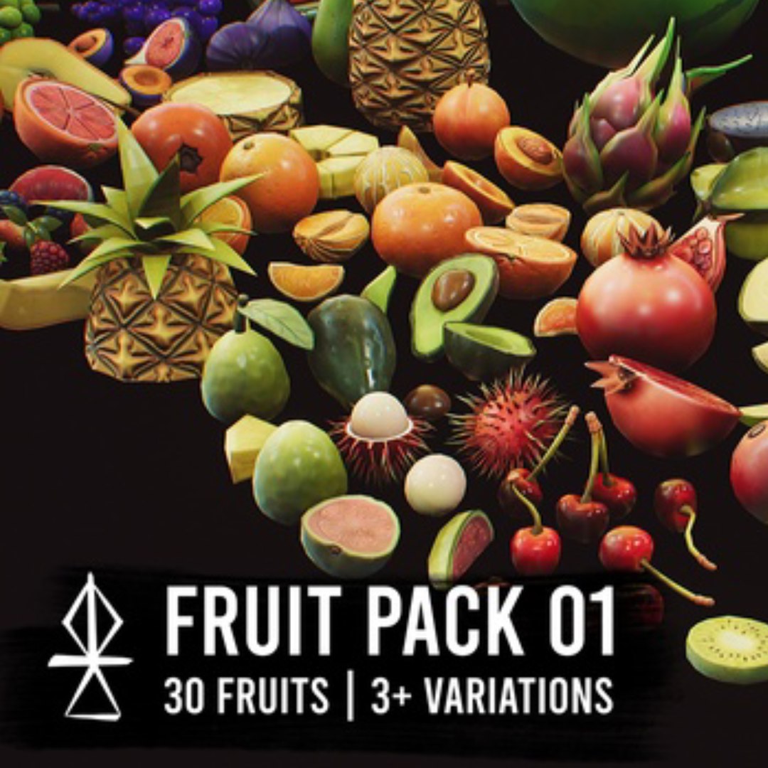 3D Stylized Fruit Pack 01 Game -ready Model - TurboSquid 2400923