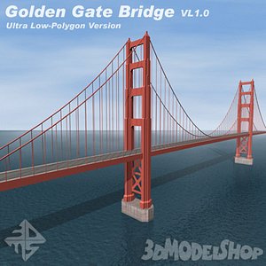 golden gate bridge vl1 3d model