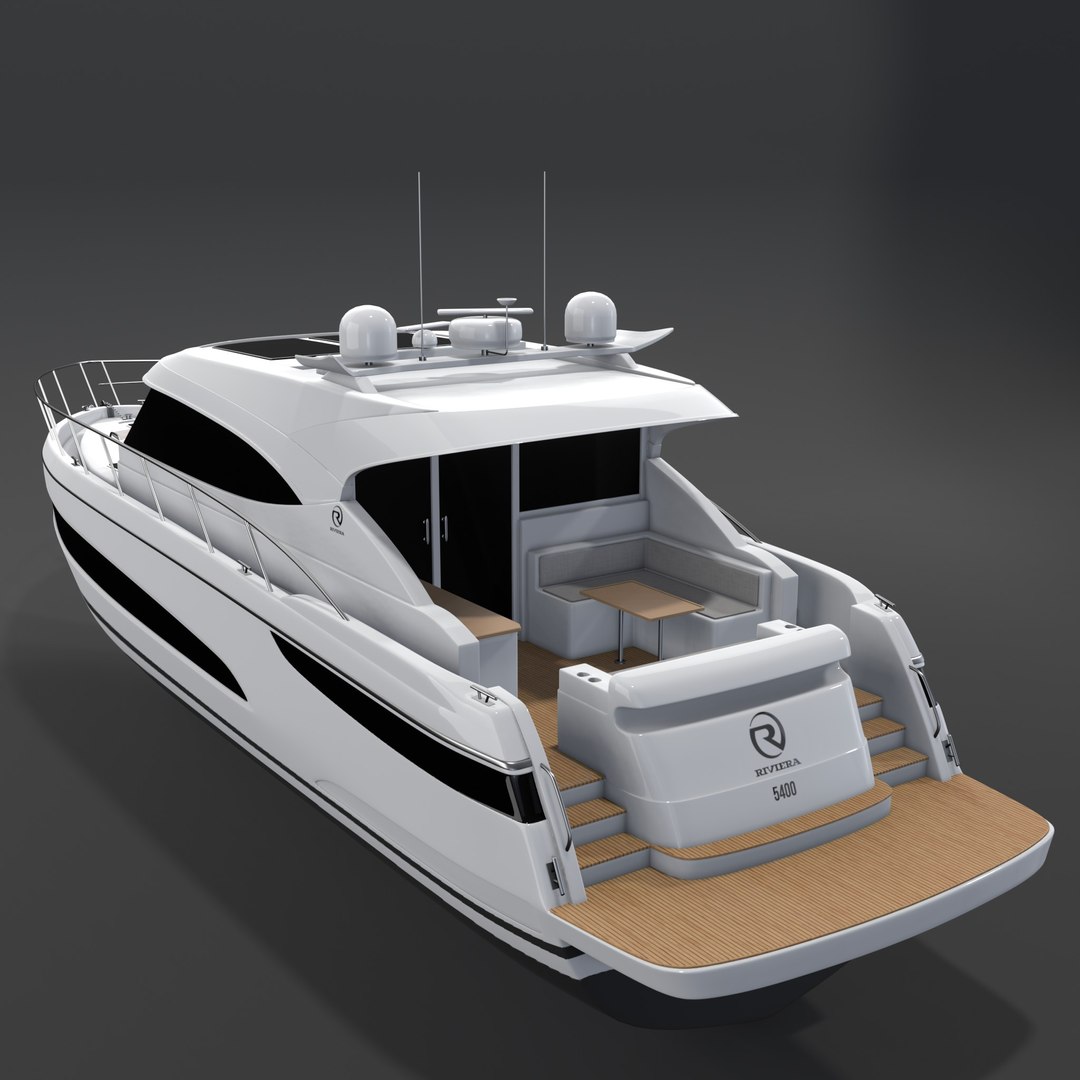 Riviera 5400 Luxury Motor Yacht 3D - TurboSquid 2122037
