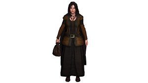 AAA 3D FANTASY MEDIEVAL CHARACTER-REALISTIC YOUNG GIRL