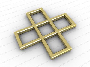 cross 3D model
