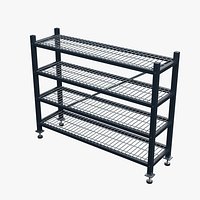 Grid Deck Storage Shelving 2150x610mm Configuration 08