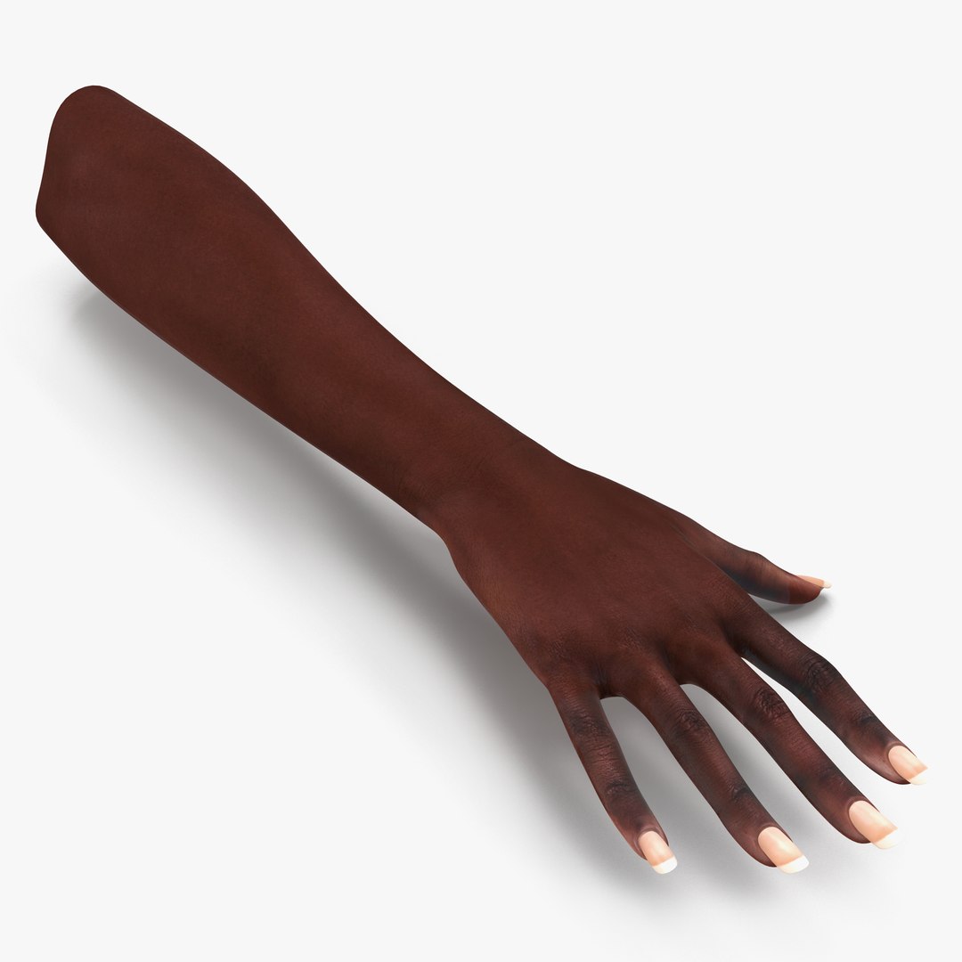 Female Hand African American 2 3D Model 3D model preview