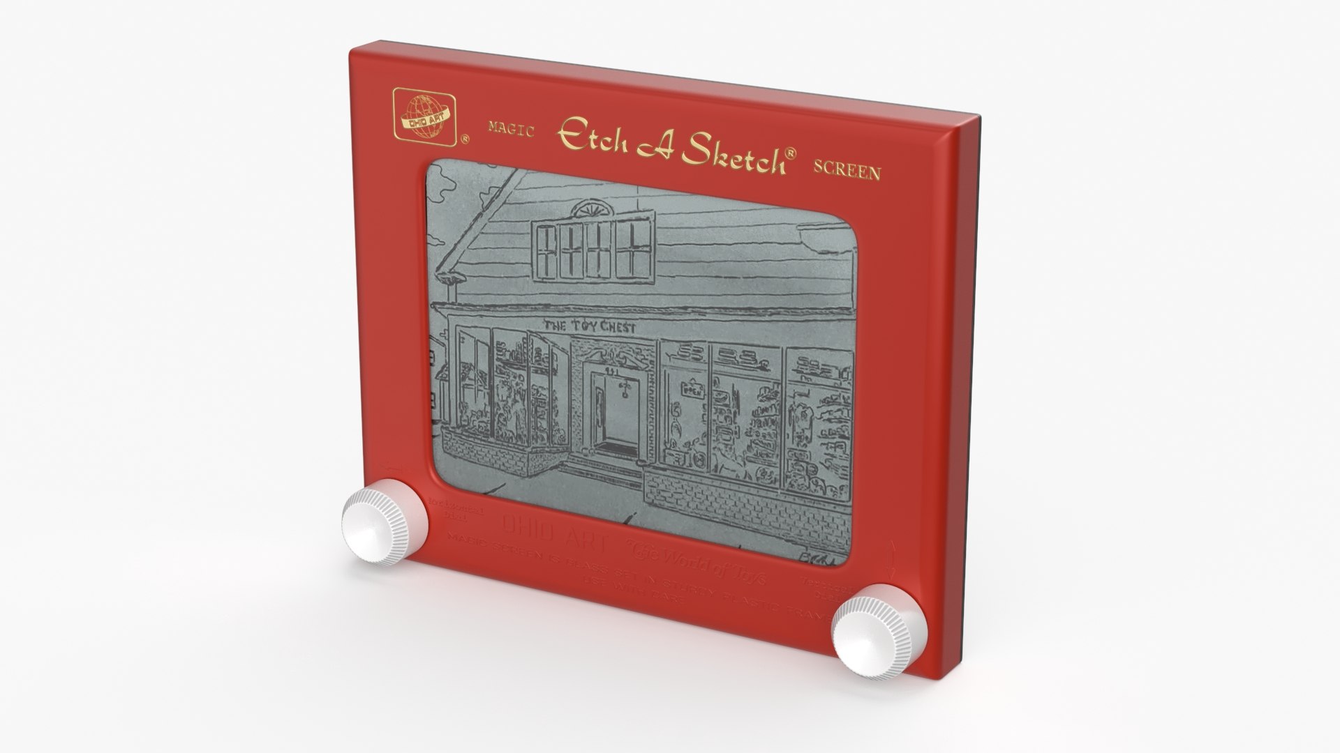 Etch A Sketch Drawing Toy New 3D model preview