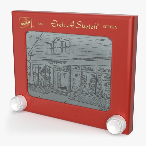 Etch A Sketch Zeichenspielzeug Neu 3D-Modell TurboSquid 2374897