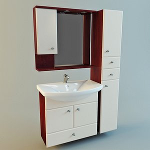 3ds set bathroom furniture vanity