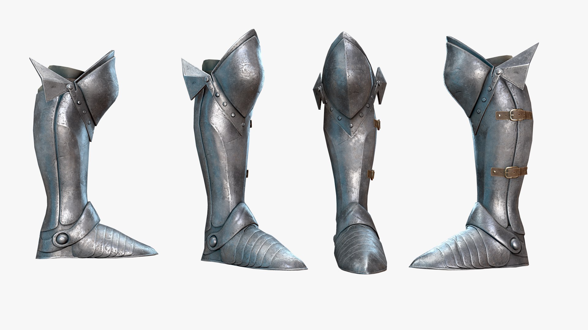 3D Medieval Knight Boot - TurboSquid 1850589