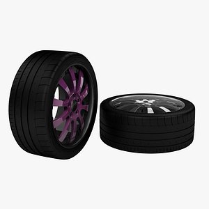 rim michelin tire 3d model