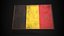 Moldura antiga com bandeira da Bélgica - Game Ready Modelo 3D Low-poly