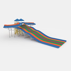 3D Waterpark Slide 15 model