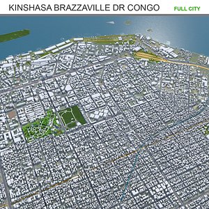3D Kinshasa Brazzaville Dr Congo