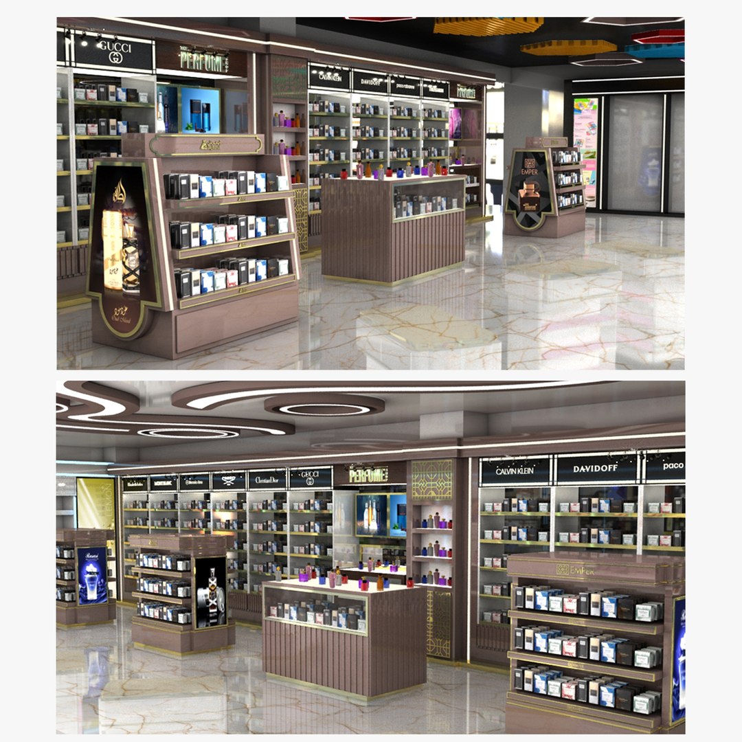 3D Perfume Shop Interior 3d Model - TurboSquid 2178483