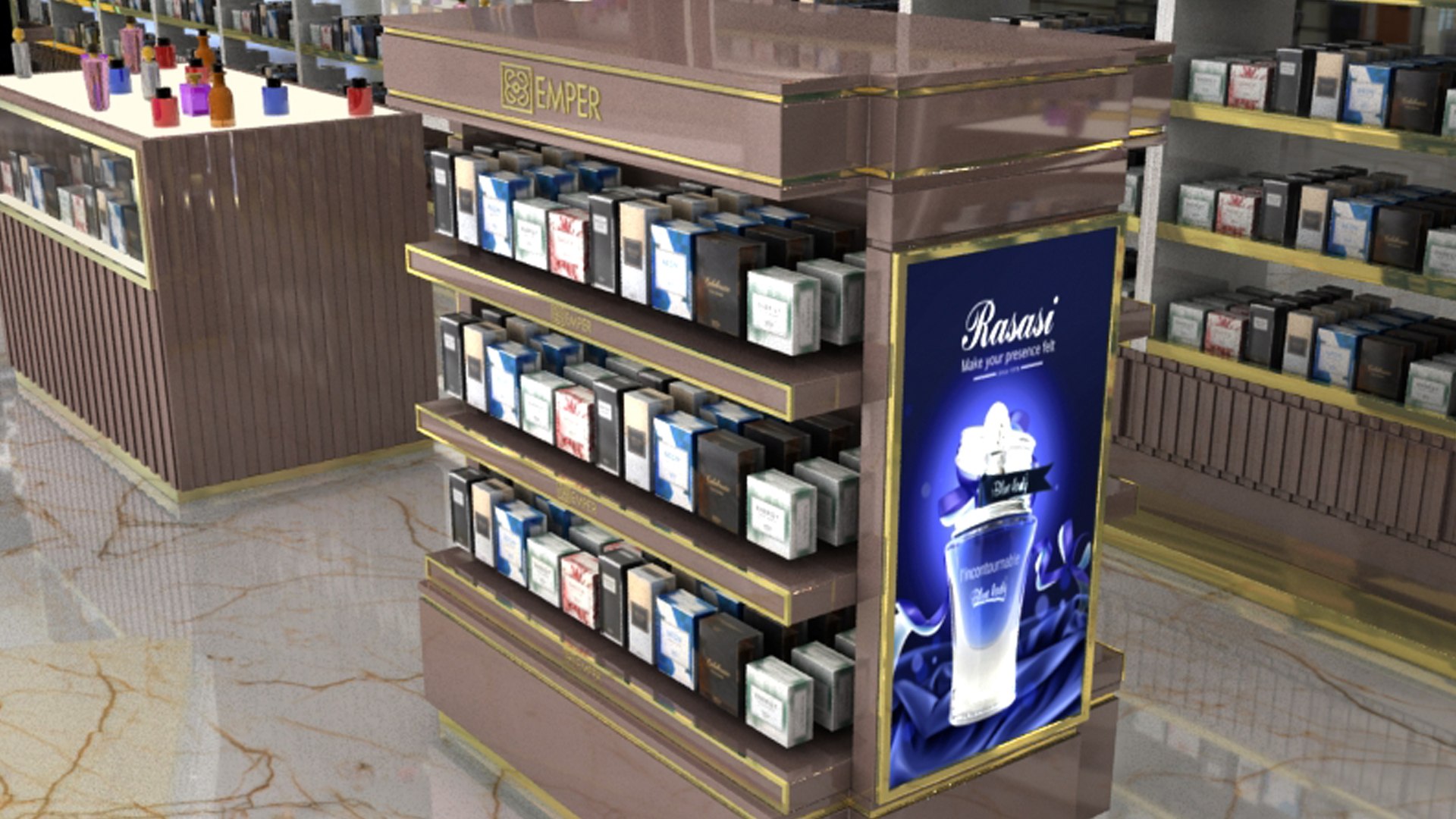 3D Perfume Shop Interior 3d Model - TurboSquid 2178483