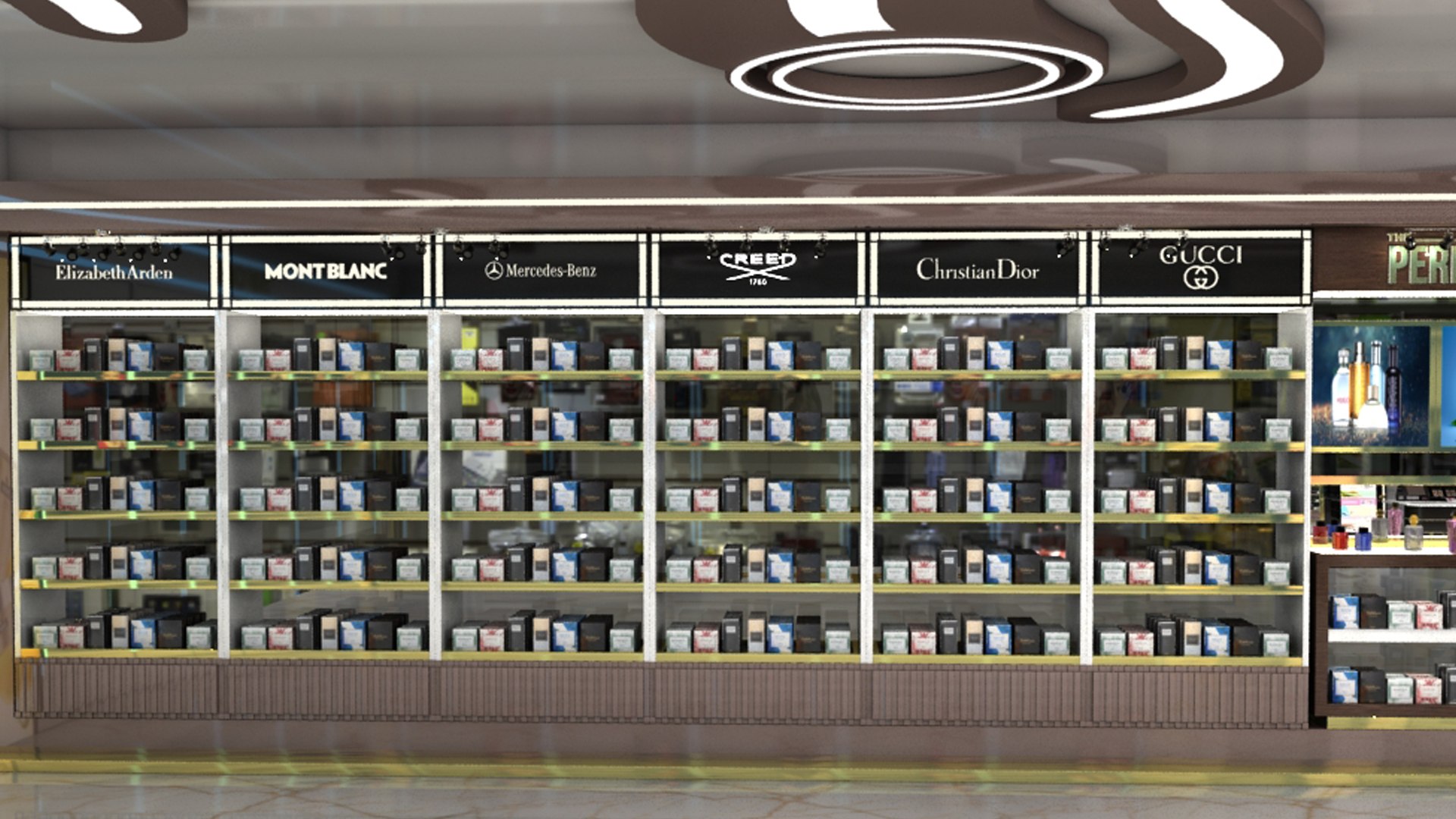 3D Perfume Shop Interior 3d Model - TurboSquid 2178483