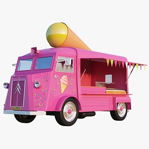 3D model ice cream truck