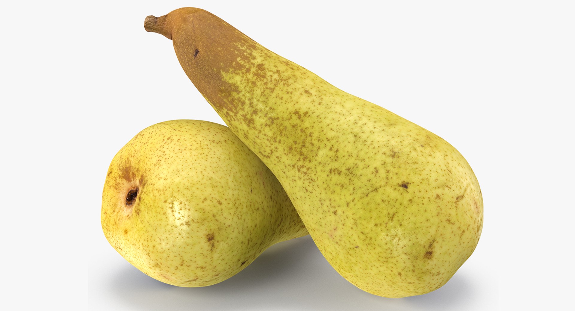 Long Yellow Pear 3D Model 3D model preview