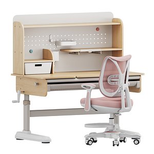 Convertible children table and chair