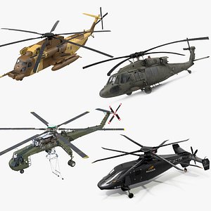 Sikorsky Military Helicopters Collection 3 model