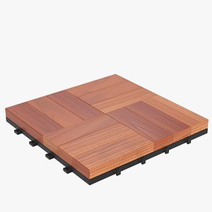 floor decking tiles set 3D