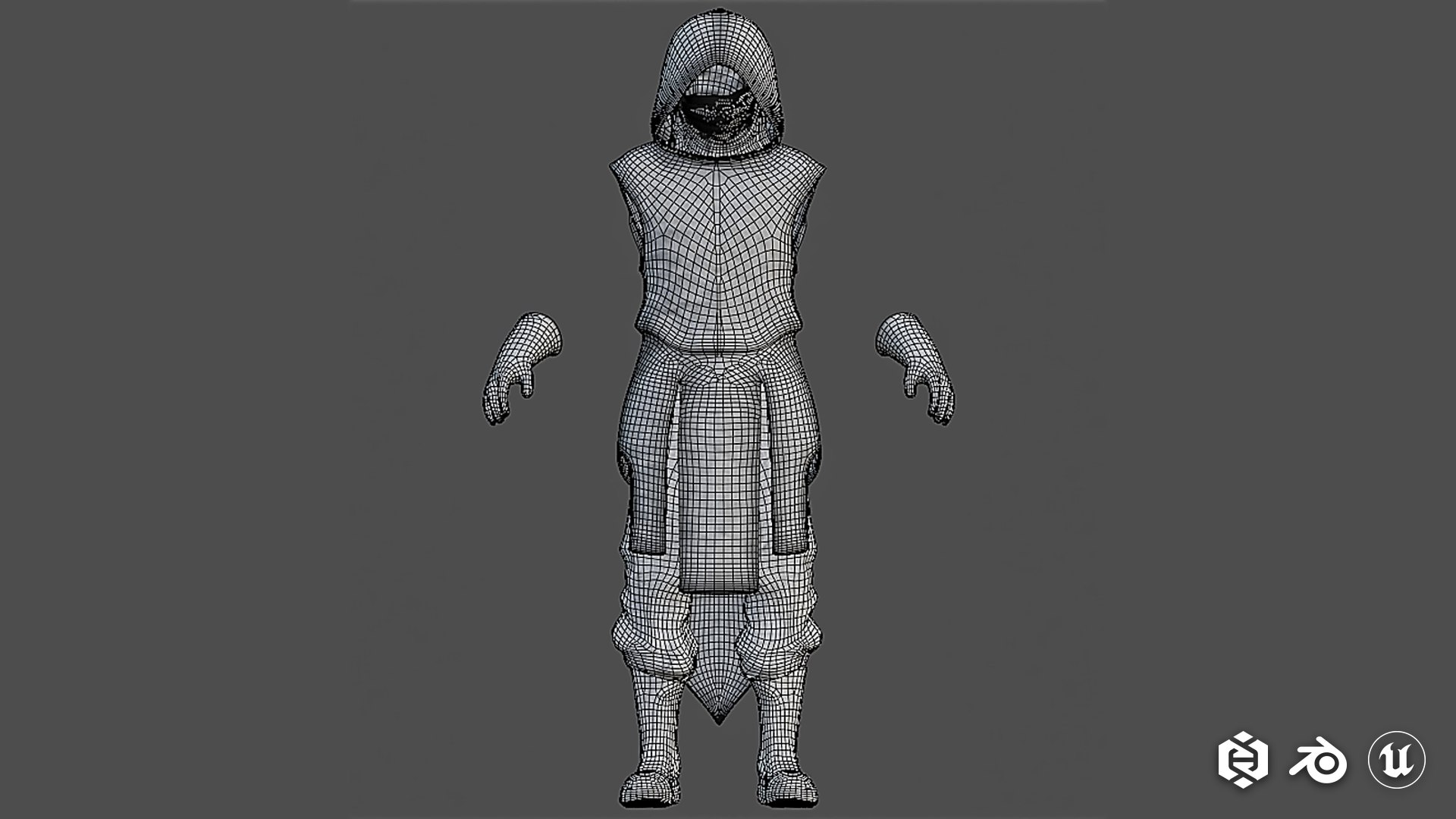 Assassin Outfit - Parametric MetaHuman Clothing- Recolorable 3D Model ...