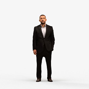 00311Adil004 - Adult Middle Eastern man presenting in office wearing autumn or spring business attir 3D model