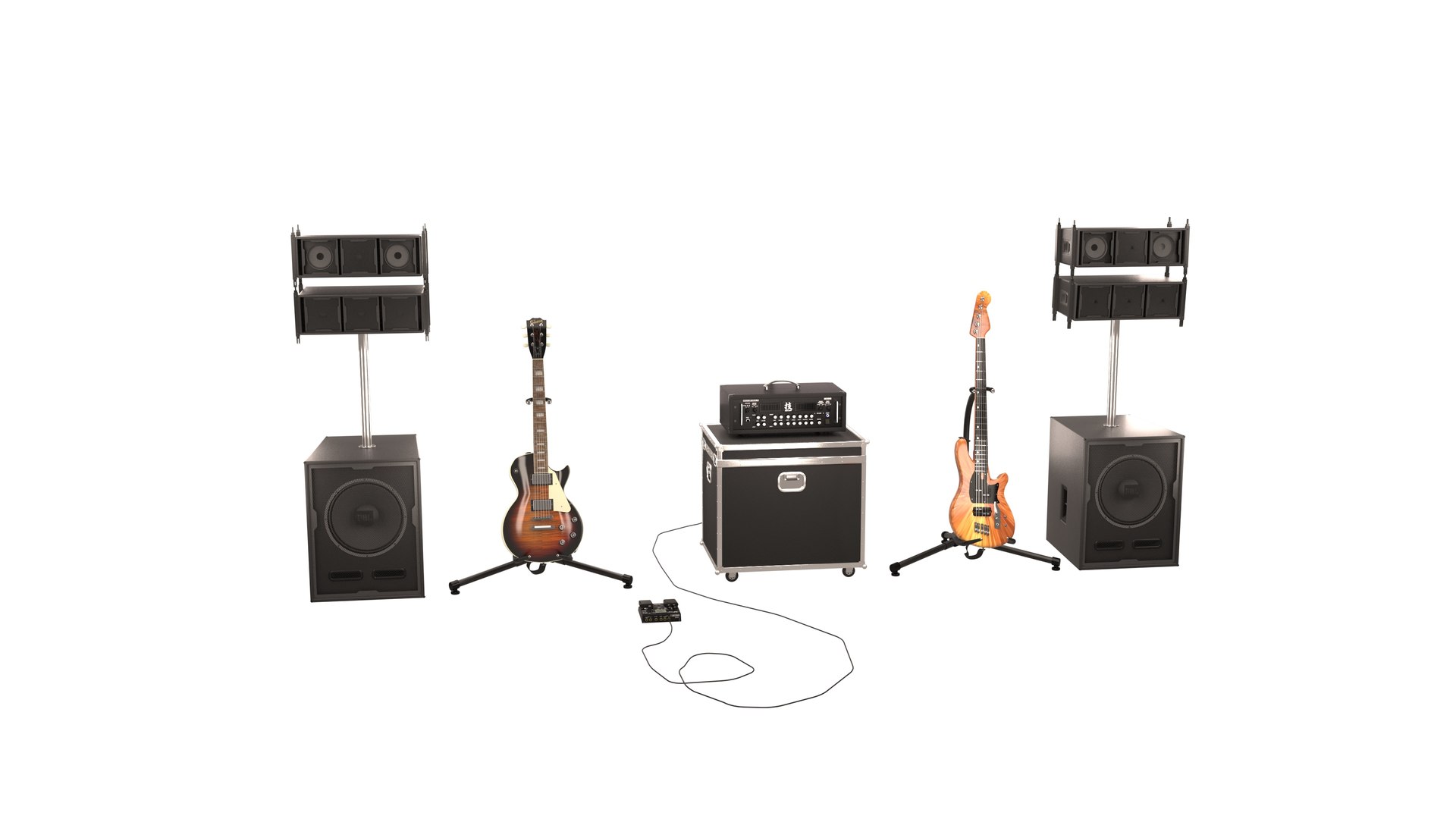 3D Model Music Instruments And Ecuipment - TurboSquid 1838055