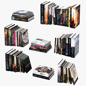 Books Collection Set 3D model