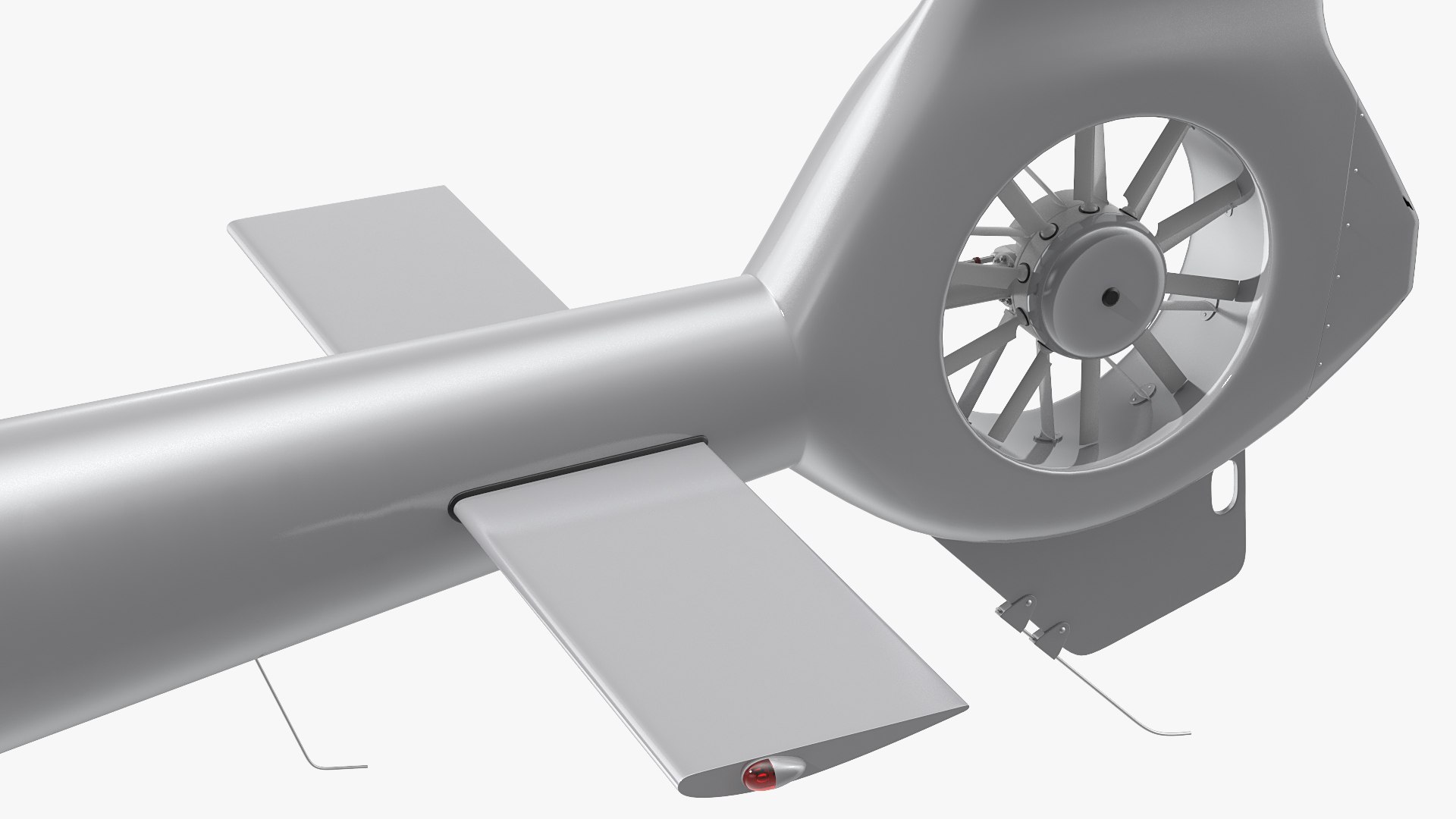 Helicopter Tail Rotor 3D model preview