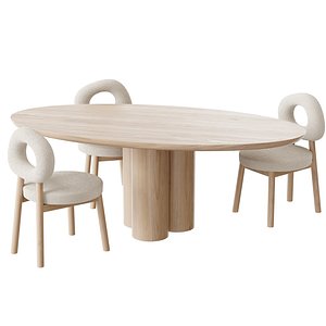 Dining table MELTON 3D model