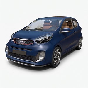 Kia Picanto Sport 3-Door Compact City Car - Production-Ready 3D Asset