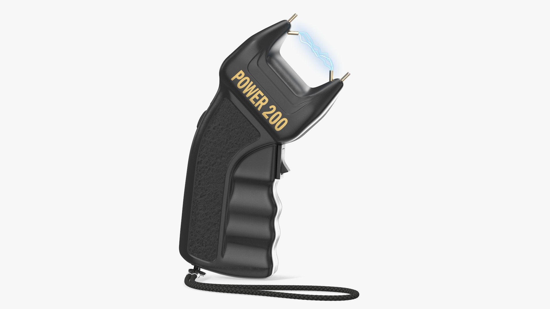Stun Gun Power 200 with Electrical Charge Fur 3D model preview