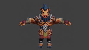 3D Wild boar